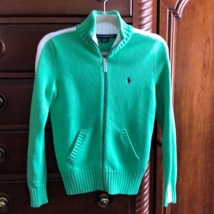 Women’s zip up Ralph Lauren cardigan small